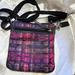 Coach Bags | Coach Tartan Poppy Plaid Crossbody Bag Glitter Leather Charm Tag Adjustable | Color: Pink/Purple | Size: Os