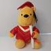 Disney Toys | Disney's Winnie The Pooh Graduation Plush | Color: Gold/Red | Size: 6 Inch