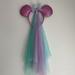 Disney Accessories | Disney Parks Purple Butterfly Princess Minnie Ears Headband | Color: Blue/Pink | Size: Os