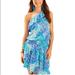 Lilly Pulitzer Dresses | Lilly Pulitzer Peighton One Shoulder Dress | Color: Blue/Green | Size: M