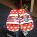 Adidas Shoes | Adidas Adilette Minnie Slide | Color: Red/White | Size: 7