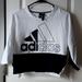 Adidas Tops | Adidas Us 5 Black/White Workout Top/Sweatshirt | Color: Black/White | Size: Tag Says Us 5