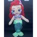 Disney Toys | Disney Parks Ariel The Little Mermaid Plush Doll Stuffed Toy Princess 14 Inches | Color: Green/Red | Size: Osg