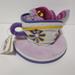 Disney Toys | Disney Bean Bag Plush Cheshire Cat Tea Cup Alice In Wonderland 6” | Color: Purple | Size: 6"