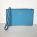 Kate Spade Bags | Kate Spade Bag Wristlet Blue Clutch Wallet Saffiano Geniue Leather Pouch Purse | Color: Blue | Size: Os
