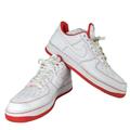 Nike Shoes | Air Force 1 Size 11 Mens Nike Low '07 Lx Hello Shoes White And Red Us Size 11 | Color: Red/White | Size: 11