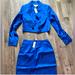 Anthropologie Dresses | Anthropologie Set - Blazer And Skirt, Nwt | Color: Blue | Size: S