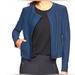 Athleta Jackets & Coats | Athleta Stellar Navy Blue Moto Jacket Blazer | Color: Blue | Size: Xs