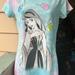 Disney Tops | Disney Sleeping Beauty Women’s Tie Dye T Shirt | Sz: M | Color: Blue/Pink | Size: M