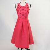 Kate Spade Dresses | Kate Spade Taffeta Cocktail Dress Beaded Bodice Fit & Flare Dress Melon Coral 4 | Color: Pink/Red | Size: Small/4
