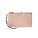 Michael Kors Bags | Michael Kors Adele Jet Set Logo Double Zip Leather Phone Wallet Wristlet- Pink | Color: Pink | Size: Os
