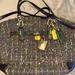 Coach Bags | Authentic Rare Coach Chelsea Boucle Emerson Satchel | Color: Brown/Green | Size: 16-16.5 X 12