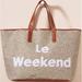 Anthropologie Bags | Anthropologie Le Weekend Vacation Tote Bag | Color: Brown/Tan | Size: Os