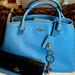 Coach Bags | Blue Coach Leather Handbag And Wallet | Color: Blue | Size: Os