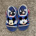 Disney Shoes | Disney Baby Boys Mickey Sandals, Size 6 | Color: Black/Blue | Size: 6bb