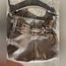 Coach Bags | Coach Silver Metallic Leather Hobo Style Hand Bag | Color: Silver | Size: Os