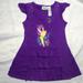 Disney Dresses | Disney Fairies Purple Glitter Tinker Bell Dress, Size L 10/12 | Color: Purple | Size: Lg