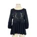Anthropologie Tops | Anthropologie- Deletta Black Lace Top Size Xs | Color: Black | Size: Xs
