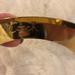 Coach Jewelry | Brown, Gold And White Coach Gold Plated Bangle Bracelet. | Color: Brown/White | Size: Os