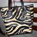 Dooney & Bourke Bags | Dooney & Bourke Leather Zebra Print Tote | Color: Black/White | Size: Os