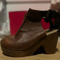 Free People Shoes | Free People Leather Clog | Color: Brown | Size: 8