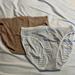 Victoria's Secret Intimates & Sleepwear | Bundle Of 2 Victoria’s Secret High Leg Brief | Color: Gray/Tan | Size: L