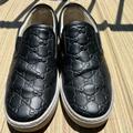 Gucci Shoes | Gucci Slip On Sneakers Gucci Size 9.5 | Color: Black | Size: 9.5