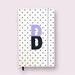 Kate Spade Office | Kate Spade Take Note Large Leatherette Initial “B (Purple)” Notebook | Color: Purple/White | Size: Os