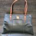 Dooney & Bourke Bags | Dooney & Bourke Gray Lexington Pebbled Leather Small Zip Tote Bag | Color: Brown/Gray | Size: Os