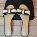 Kate Spade Shoes | Kate Spade Bow Slide Sandal Sz 8.5 Euc | Color: Black/Cream | Size: 8.5