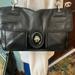 Coach Bags | Coach Like New Vintage Black Genuine Leather Shoulder Bag Satchel Silver | Color: Black/Silver | Size: 12”W X 8”H X 5”D