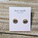 Kate Spade Jewelry | Kate Spade Nwt “Second Nature” Reversible Earrings | Color: Gold/White | Size: Os
