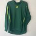 Adidas Shirts | Adidas Climacool Soccer Goalie Jersey Mens L Green Ls Padded Lnwot Ygi D3-311 | Color: Green | Size: L