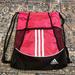 Adidas Bags | Adidas Alliance Sackpack Drawstring Bag | Color: Black/Pink | Size: Os