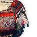 Anthropologie Dresses | Anthropologie Vanessa Virginia Boho Floral Print Dress Fringe Size Xs | Color: Blue/Red | Size: Xs