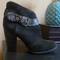Jessica Simpson Shoes | Black Suede Booties | Color: Black | Size: 7.5
