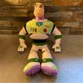 Disney Toys | Disney Store Pixar Toy Story Buzz Lightyear 19" Large Stuffed Plush Doll Euc | Color: Green/White | Size: Osb