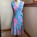 Lilly Pulitzer Dresses | Lilly Pulitzer Misha Sleeveless Wrap Dress Nwt, Small | Color: Blue/Pink | Size: S