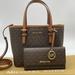 Michael Kors Bags | Michael Kors X Small Tote Crossbody Bag & Trifold Wallet | Color: Brown/Gold | Size: Os