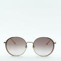 Gucci Accessories | New Gucci Gg0401sk 004 Gold/Pink/Brown Round Sunglasses | Color: Brown/Gold | Size: 56 - 18 - 145