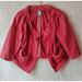Anthropologie Jackets & Coats | Anthropologie Girls From Savoy Vintage Open Front Red Cardigan Jacket Juniors S | Color: Red | Size: Sg