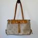 Dooney & Bourke Bags | Dooney And Bourke Signature Db Pattern Bag With Leather Trim In Very Goo | Color: Tan | Size: Os