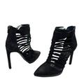 Jessica Simpson Shoes | Jessica Simpson Berdet Black Nubuck Pointed Toe Zip Booties | Color: Black | Size: 9