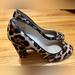 J. Crew Shoes | J Crew Size 11 Leather Calf Hair Animal Cheetah Heel Black Brown Tan | Color: Black/Brown | Size: 11