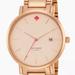 Kate Spade Accessories | Kate Spade New York Rose Gold Gramercy Grand Watch | Color: Gold/Pink | Size: Os