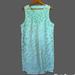J. Crew Dresses | J Crew Mint Green Laser Cut Out Shift Dress Size 16 | Color: Blue/Green | Size: 16