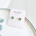 Kate Spade Jewelry | Kate Spade Bright Ideas Stud Earrings Green | Color: Gold/Green | Size: Os