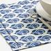 J. Crew Dining | J. Crew Place Mats In Bouquet Block Print: Set-Of-4 | Color: Blue/White | Size: 20" X 14"