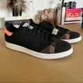 Adidas Shoes | Adidas Originals Stan Smith Primeblue Stitched Shoes Sneakers | Color: Black/Orange | Size: 11.5