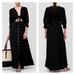 Free People Dresses | Free People | String Of Hearts Button Front Linen Smocked Maxi Dress Black | Color: Black | Size: Xs